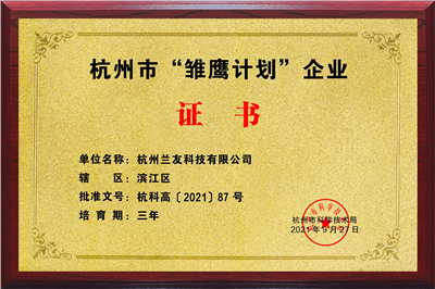 杭州市“雛鷹計(jì)劃”證書(shū)